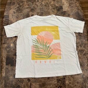 Billabong White Graphic Tee